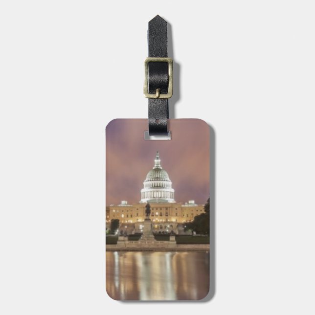 Washington DC, Capitol Building Luggage Tag (Front Vertical)