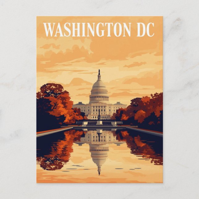 Washington DC Capitol Building Postcard (Front)