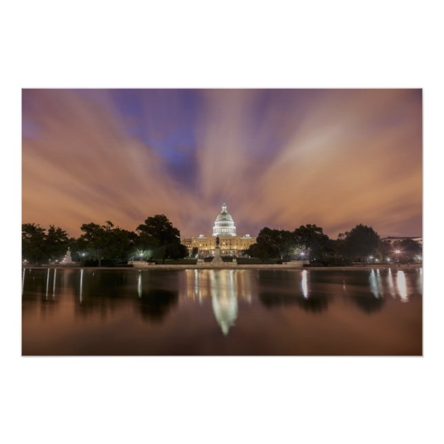 Washington DC, Capitol Building Poster (Front)