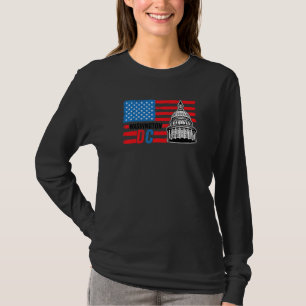 Washington Dc Capitol Hill American Flag Usa Pride T-Shirt