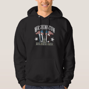 Washington Dc Capitol Hill Usa Flag Souvenir Skyli Hoodie