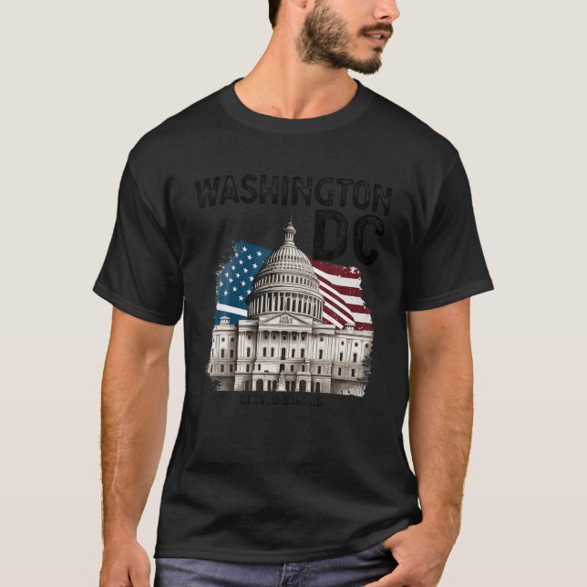 Washington DC Capitol Hill USA Souvenirs Gifts Men T-Shirt (Front)