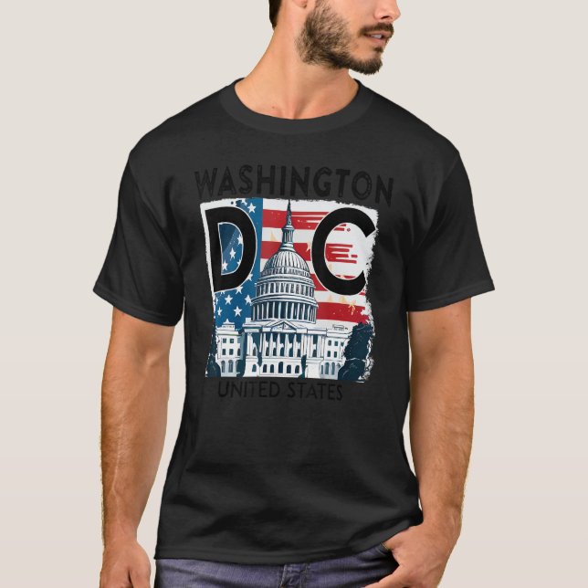 Washington DC Capitol Hill USA Souvenirs  Men Wome T-Shirt (Front)