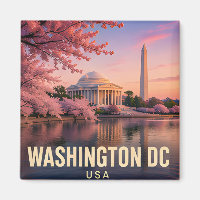 Washington DC Cherry Blossoms Monument Travel Gift