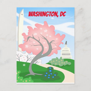 Washington, DC Cherry Blossoms Postcard