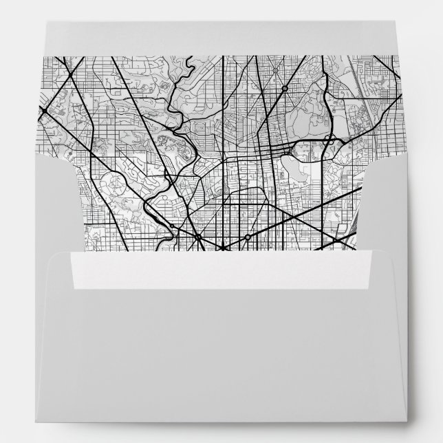Washington, DC. City Map Envelope (Back (Bottom))