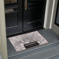 Washington, DC. City Map + Mark Your Location Door