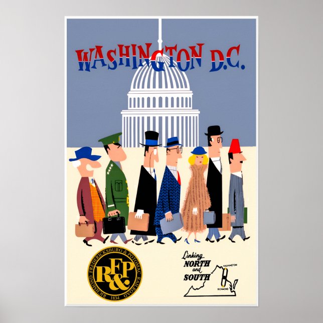 Washington DC Commuter poster (Front)