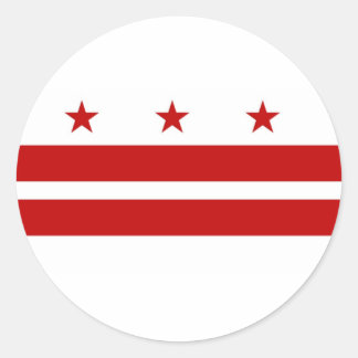 Washington DC custom  Classic Round Sticker