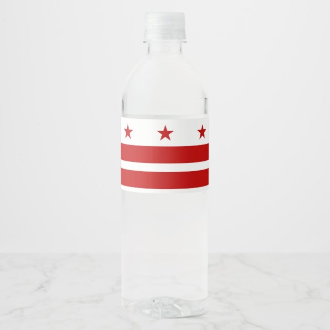 Washington DC Custom Water Bottle Label (Front)