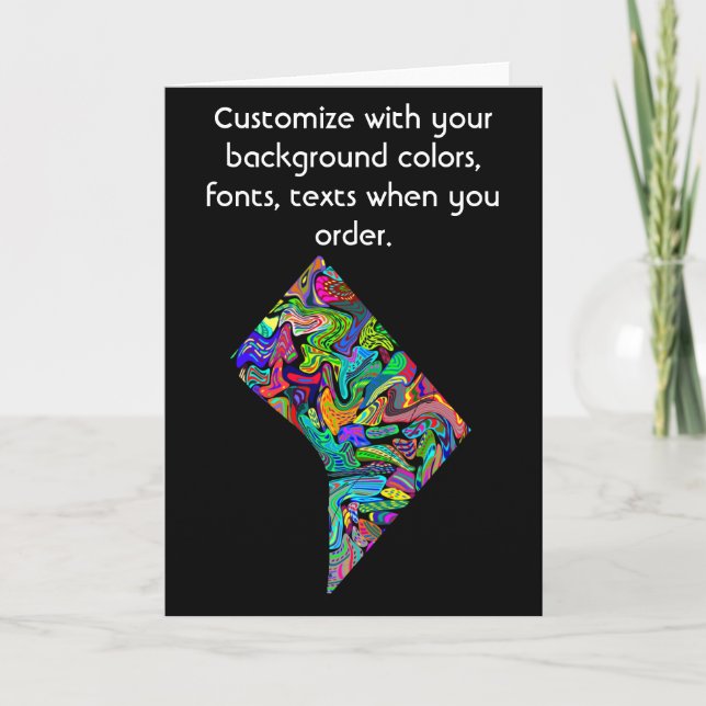 Washington DC Customise card how you want it (Front)