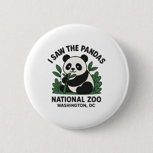 Washington Dc Family Trip Funny Panda Zoo Dc 6 Cm Round Badge