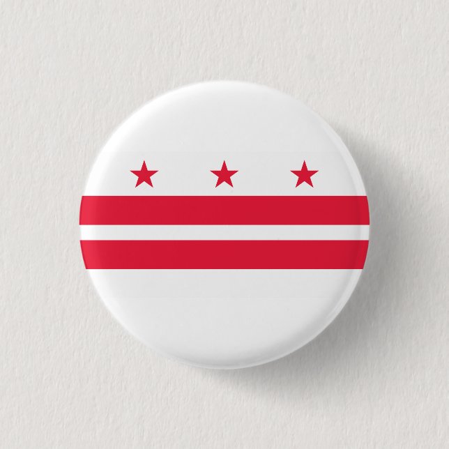Washington DC flag 3 Cm Round Badge (Front)
