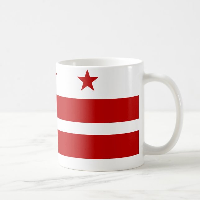 Washington DC Flag Coffee Mug (Right)