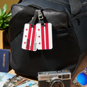 Washington DC flag Luggage Tag