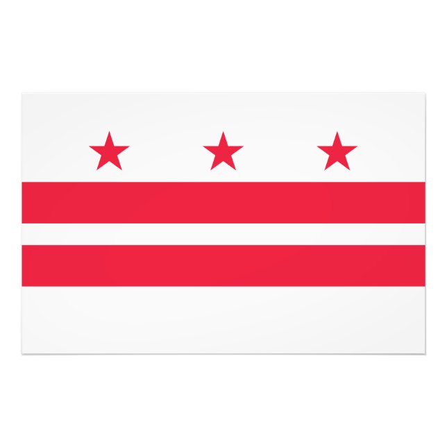Washington DC flag Photo Print (Front)