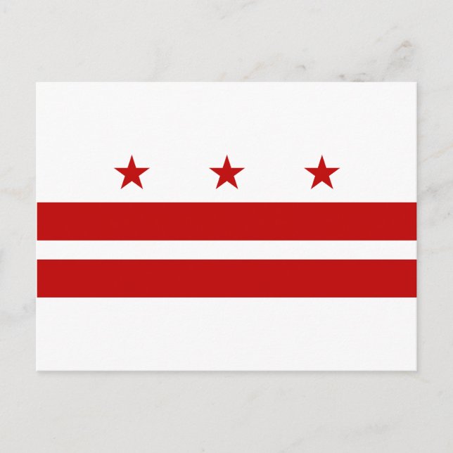 Washington DC Flag Postcard (Front)