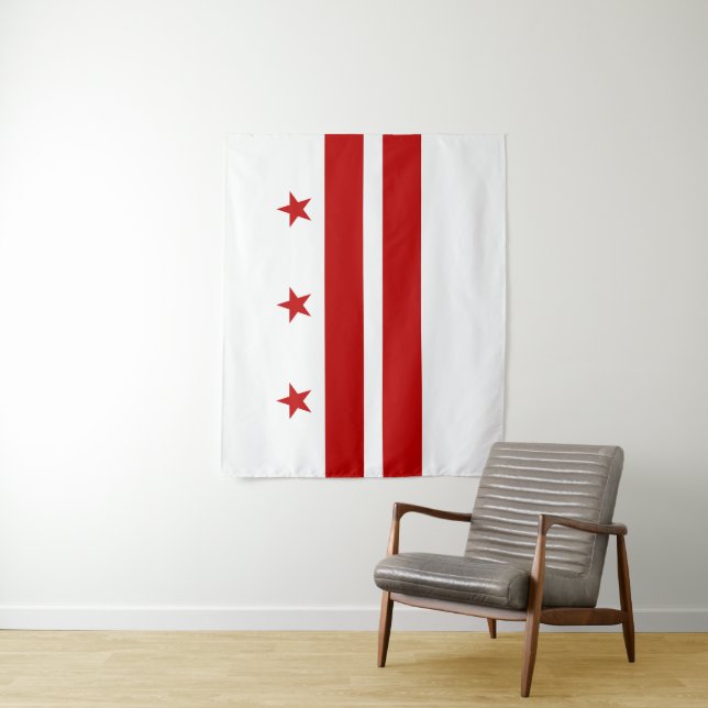 Washington DC flag Tapestry (In Situ)