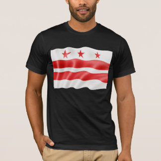 Washington DC Flag Waving - District of Columbia T-Shirt