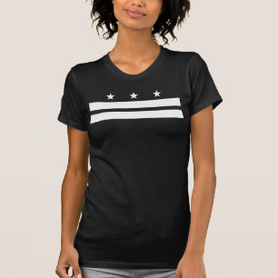 Washington DC Flag - White T-Shirt