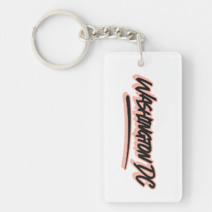 Washington DC Graffiti Style  Key Ring