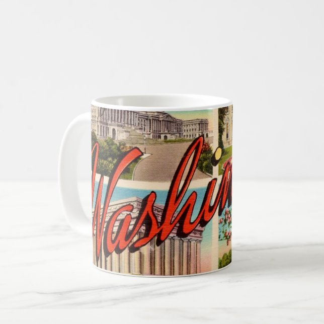 Washington DC Greetings  Coffee Mug (Front Left)