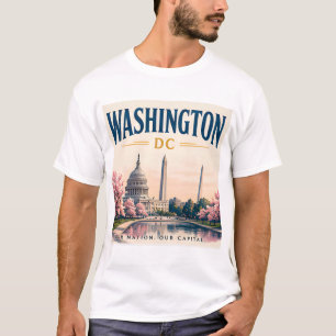 Washington DC Historic Skyline T-Shirt
