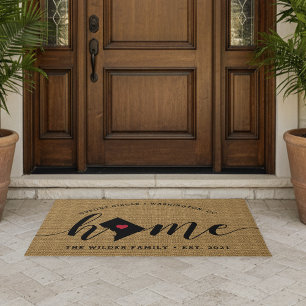 Washington DC Home Town Personalised Doormat