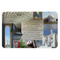 Washington DC images collaged 3"x4" Photo Magnet