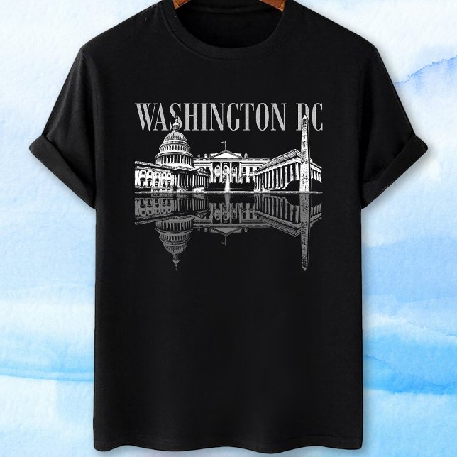 Washington Dc landmarks skyline T-Shirt (Creator Uploaded)