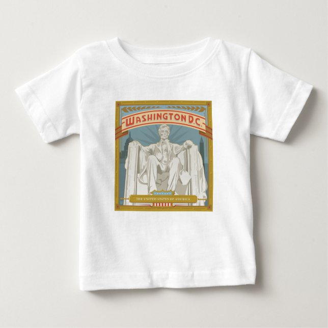Washington DC | Lincoln Memorial Baby T-Shirt (Front)