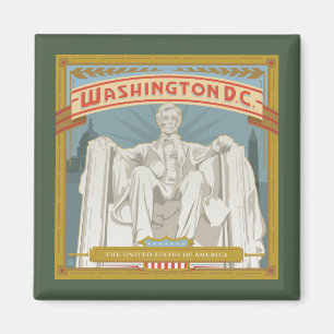Washington DC Lincoln Memorial Magnet