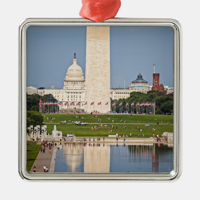 Washington DC Mall Metal Ornament (Front)