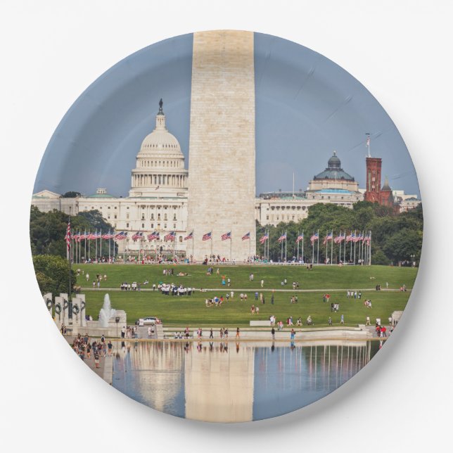 Washington DC Mall Paper Plate (Front)