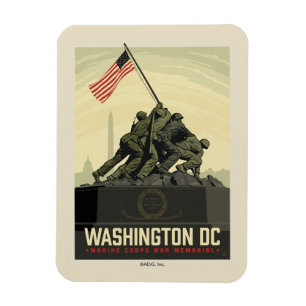 Washington, DC Marine Corps War Memorial Magnet