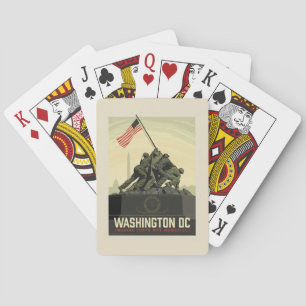 Washington, DC Marine Corps War Memorial Playing Cards
