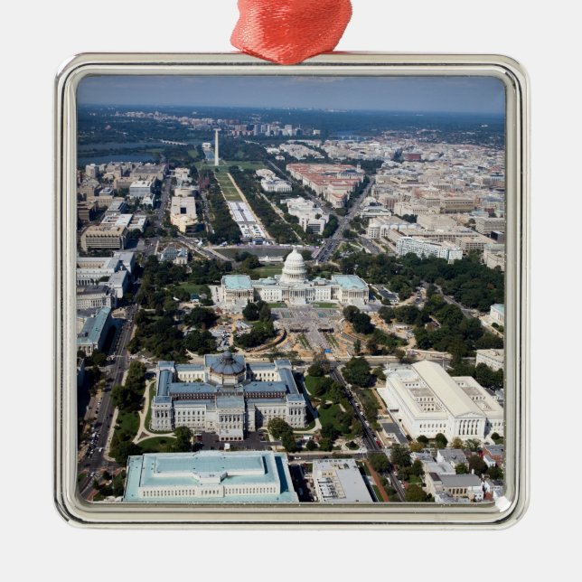 WASHINGTON DC METAL TREE DECORATION (Front)