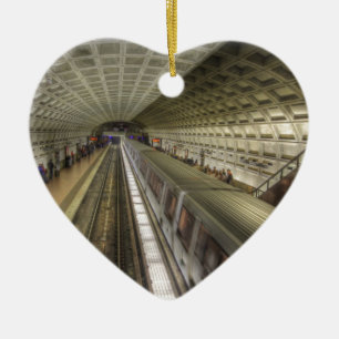Washington DC Metro Train Station Ceramic Tree Decoration