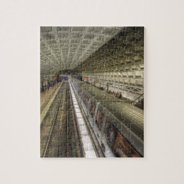 Washington DC Metro Train Station Jigsaw Puzzle (Vertical)