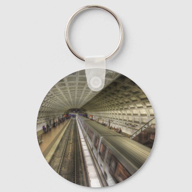 Washington DC Metro Train Station Key Ring (Front)