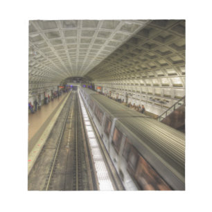 Washington DC Metro Train Station Notepad