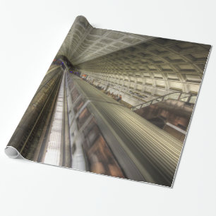 Washington DC Metro Train Station Wrapping Paper