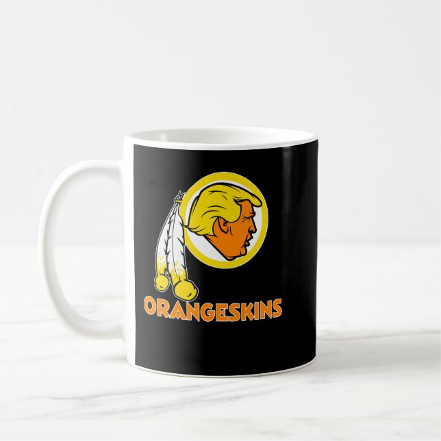 Washington DC Orangeskins Team Logo v1 Classic T S Coffee Mug (Left)