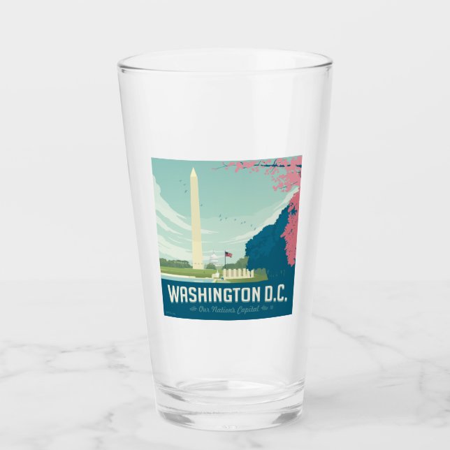 Washington DC | Our Nation's Capital Glass (Front)