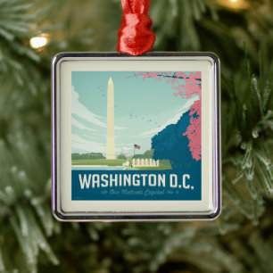 Washington DC   Our Nation's Capital Metal Ornament