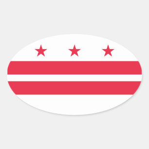 Washington DC Oval Sticker