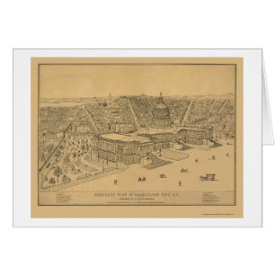 Washington, DC Panoramic Map - 1872