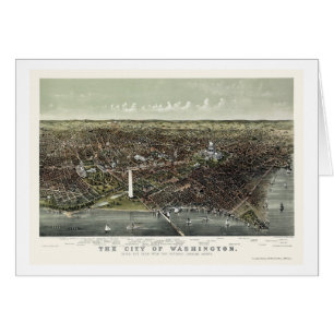Washington, DC Panoramic Map - 1892