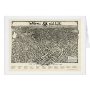 Washington, DC Panoramic Map - 1923