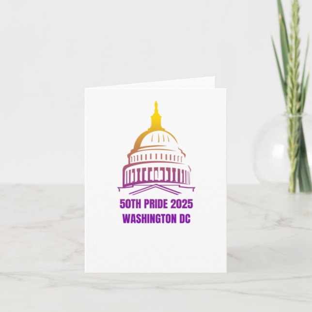 Washington Dc Pride 20253  Card (Front)